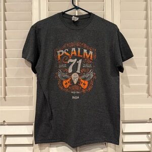 Psalm 71 Dark Gray Christian Graphic T Shirt Unisex Size Medium